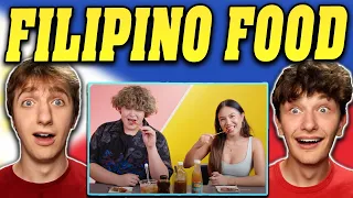 Americans React to Trying Filipino Street Food For The First Time! (People Vs Food)