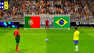 Ronaldo Vs Neymar Jr | Portugal Vs Brazil Match | Penalty Shootout Match 237| Efootball Game 2024 |