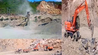 Amazing Making Construction a crushing plant  Completely Maching work |concrete road technology