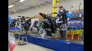 MV Agusta Motorcycle Factory Tour Part 2 (engine and bike assembly)