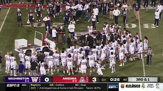 Washington DB Alex Cook Suffers Scary Injury vs Arizona | 2021 College Football