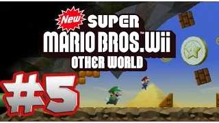 New Super Mario Bros. Wii Other World - 100% Co-op Walkthrough Part 5