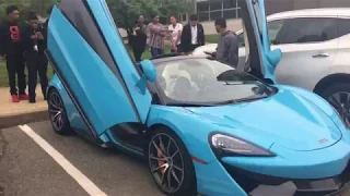 Driving A Mclaren to High School at 16! Funny Supercar Reactions!!