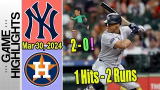 Yankees vs Houston Astros Highlights | Juan Soto doubles and it's 2-0 Yankees ROCK