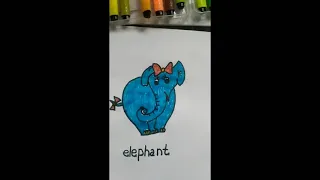 learn to draw an elephant/  как рисовать слона