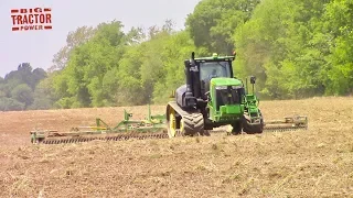 520 hp John Deere 9520RT Tractor & 45ft Kelly Diamond Harrow