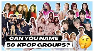 CAN YOU NAME THESE 50 KPOP GROUPS? [KPOP GAME] K-Pop Roulette