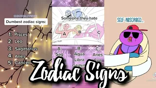 Zodiac Signs Tiktok Complietation♈♐♋