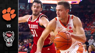 NC State vs. Clemson Men's Basketball Highlights (2019-20)