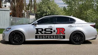 Stock vs RS-R Down vs RS-R Superdown Springs - 4th Gen (2013 - 2020) Lexus GS350 AWD