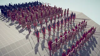 PERSIAN ARMY vs GREECE ARMY | Totally Accurate Battle Simulator - TABS