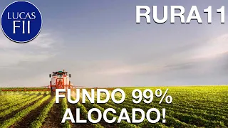 #RURA11 - NA PRÓXIMA OFERTA, PRECISAM ALOCAR MAIS RAPIDO!