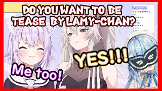 We want Lamy to tease - Nekomata okayu Shishiro botan 【 Hololive ▷ Eng sub】