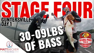 BIGGEST BAG OF MY LIFE!!! 2023 Lake Guntersville Bass Fishing Tournament - BPT Stage Four (Day 1)