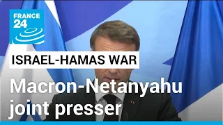 REPLAY: French President Macron joint presser with Israel's Netanyahu • FRANCE 24 English