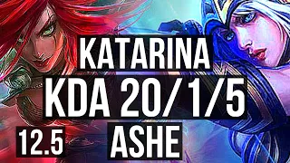 KATA vs ASHE (MID) | 20/1/5, Legendary, 9 solo kills, 1.3M mastery, 300+ games | BR Master | 12.5