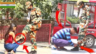 AN INJURED SOLDIER PEOPLE HELP OR NOT || A SOCIAL EXPERIMENT || ARMY PRANK IN INDIA it's Monti prank