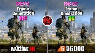 ✅ Ryzen 5 5600G ✅ COD Warzone 3  ✅ FSR 3 + Frame Generation 🔴 Sin TARJETA GRÁFICA 🔴