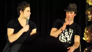Paul Wesley & Ian Somerhalder on stage - the Vampire Diaries Convention Orlando 12/15/2013