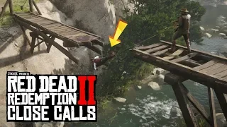 SECONDS From DISASTER in RDR2 (Red Dead Redemption 2 CLOSE CALLS)