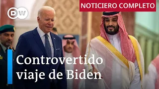 DW Noticias del 16 de julio: Controvertido viaje de Biden [Noticiero completo]