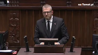 Grzegorz Braun do rządu PiS: "Mam was za grupę przestępczą"