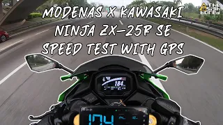 2023 Modenas x Kawasaki Ninja ZX-25R | Speed Test with GPS