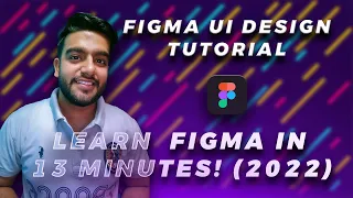 Figma UI Design Tutorial | Learn  Figma in 13 Minutes! (2022)- Hindi