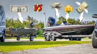 Which Boat Is BETTER For Fishing?? (CHEAP vs. EXPENSIVE Challenge)