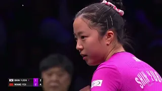 WTT CHAMPIONS CHONGQINQ Women's Singles - Quarterfinal SHIN Yubin  vs WANG Yidi