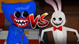 ХАГГИ ВАГГИ POPPY PLAYTIME ПРОТИВ КРОЛИКА МИСТЕРА ХОПСА HUGGY WUGGY VS MR HOPP'S БИТВА MINECRAFT SCP