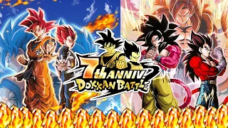 DOKKAN IS THE GOAT! 7TH YEAR ANNIVERSARY SUMMONS! (DBZ:Dokkan Battle)