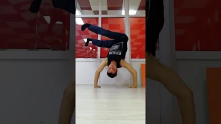 Фриз полубэк баланс, break dance freeze balance