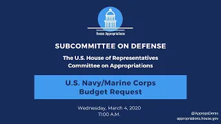 U.S. Navy/Marine Corps Budget Request for FY2021 (EventID=110620)