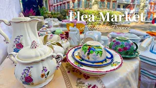 Flea Market in France | Shopping & HAUL♪Antique furniture , Decorations , Tableware ♪