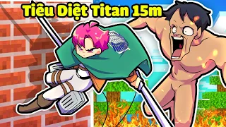 ĐỘI TRƯỞNG HIHA CHỐNG LẠI TITAN TRÀN VÀO TƯỜNG THÀNH TRONG MINECRAFT *HIHA CUỘC CHIẾN TITAN TẬP 3😎🤩