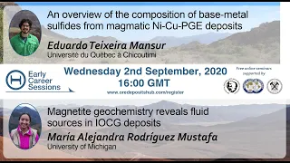 ODH043: Magnetite geochemistry reveals fluid sources in IOCG deposits – María Alejandra R. Mustafa