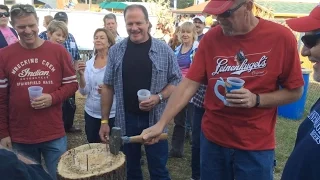 Hammerschlagen at Chippewa Falls Oktoberfest - Sept 2015