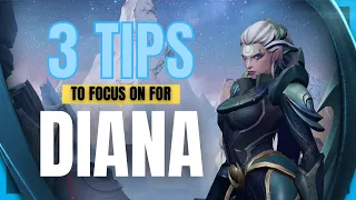 3 Tips for Diana - Keys to Improving on Diana - Short Diana Guide - S11 LOL