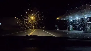 Rainy night drive with Jesus