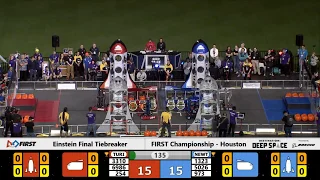 2019 FIRST Robotics Competition Championship Houston Einstein Final Tiebreaker Match