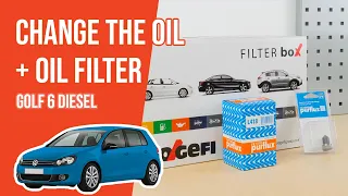 Change the oil and the oil filter Golf mk6 1.6 TDI 🛢