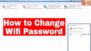 How to Change wifi password on windows 7 & Windows 10 | RajTech |