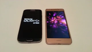 Samsung galaxy s4 vs Huawei y5 II startup test