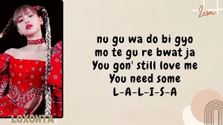 LALISA - LISA (BLACKPINK) - LYRICS