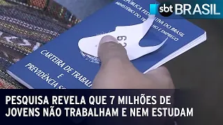 Pesquisa revela que 7 milhões de jovens não trabalham e nem estudam | SBT Brasil (26/05/23)