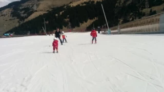 Floyd and Naia, Yeti Park, Meribel Mottaret 15/04/2017