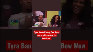 Tyra Banks kissing Bow Wow on 106 & Park