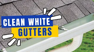 Best way to clean white gutters