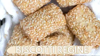 Italian Sesame Seed Cookies Recipe | Biscotti Reginelle